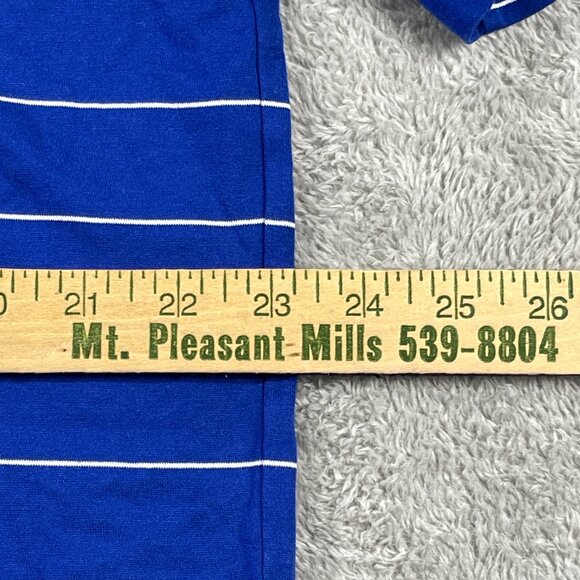Polo Golf Ralph Lauren Mens Shirt L‎ Blue White Stripe Button Up Outdoorsy Gorp - Picture 6 of 11